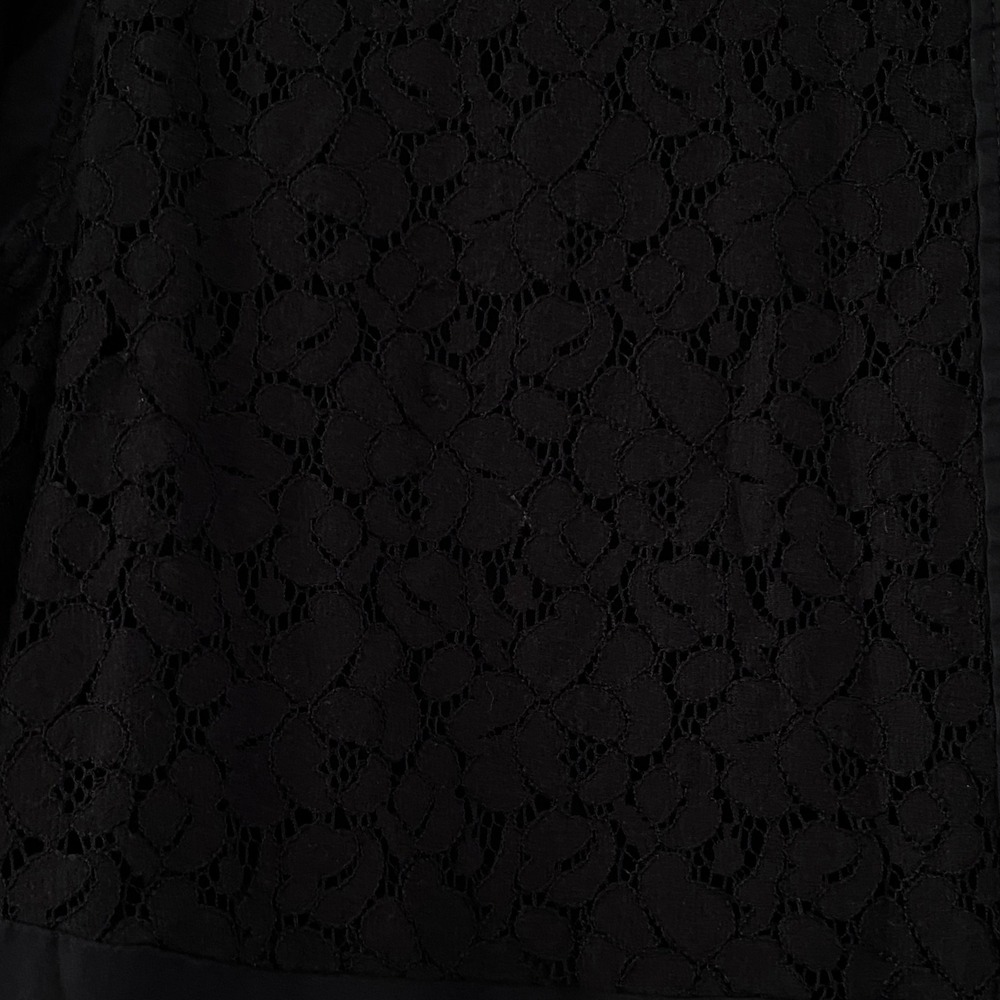 Gap The Big Shirt Black Lace XS Oversized Dark Feminine Autumn Fall Button Down - Picture 5 of 6